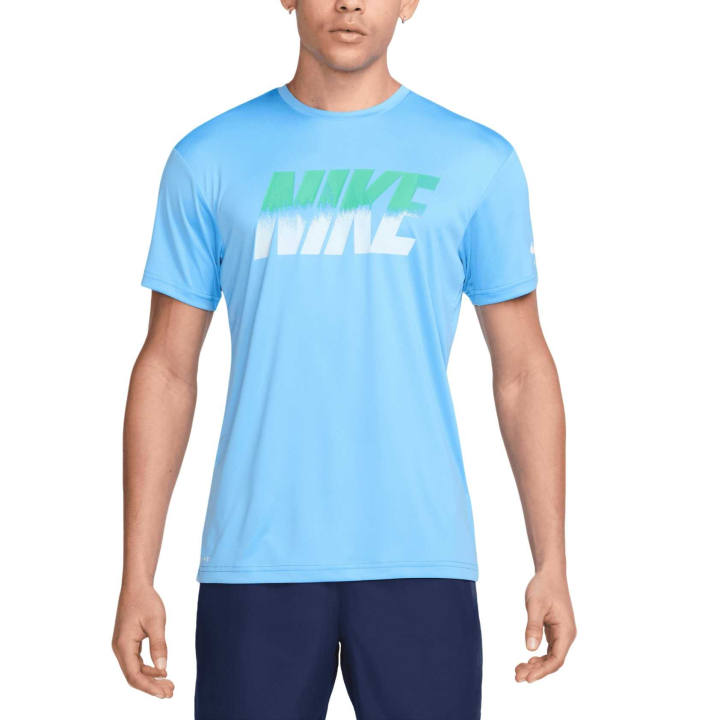 Nike Nike T Shirts Men's University Blue/Stadium Green/White Crew Neck Moderate