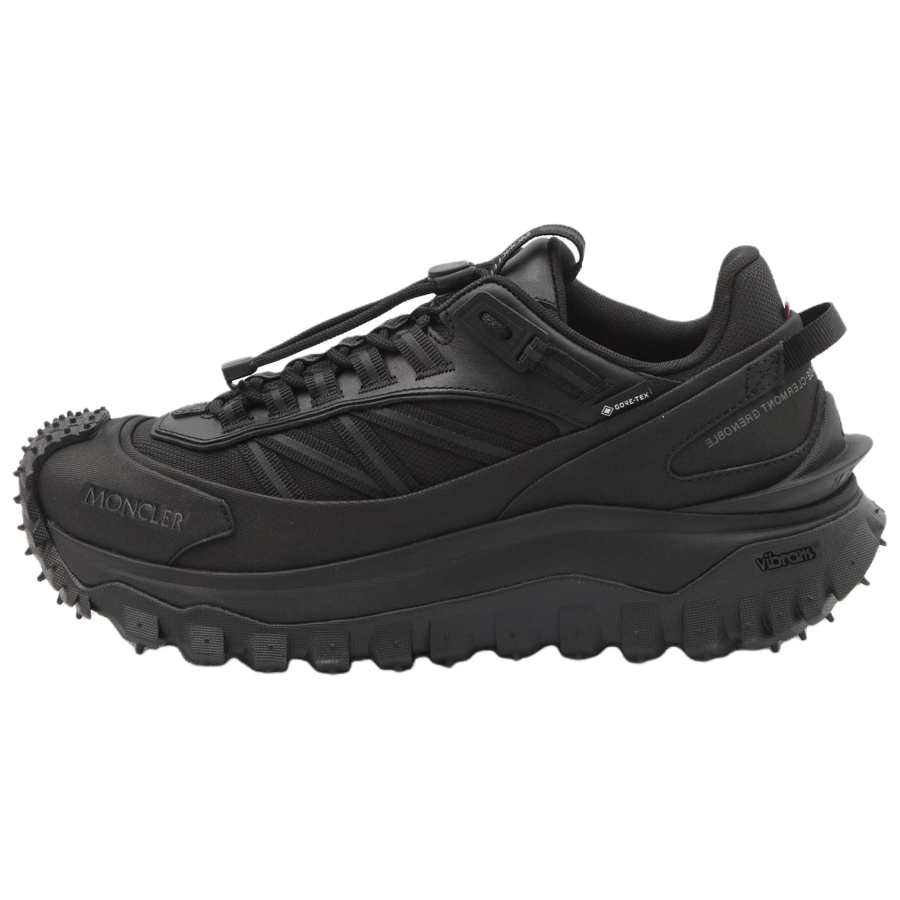 Moncler Trailgrip Gt Calfskin Low top Casual Shoes 4.5cm Men's Black