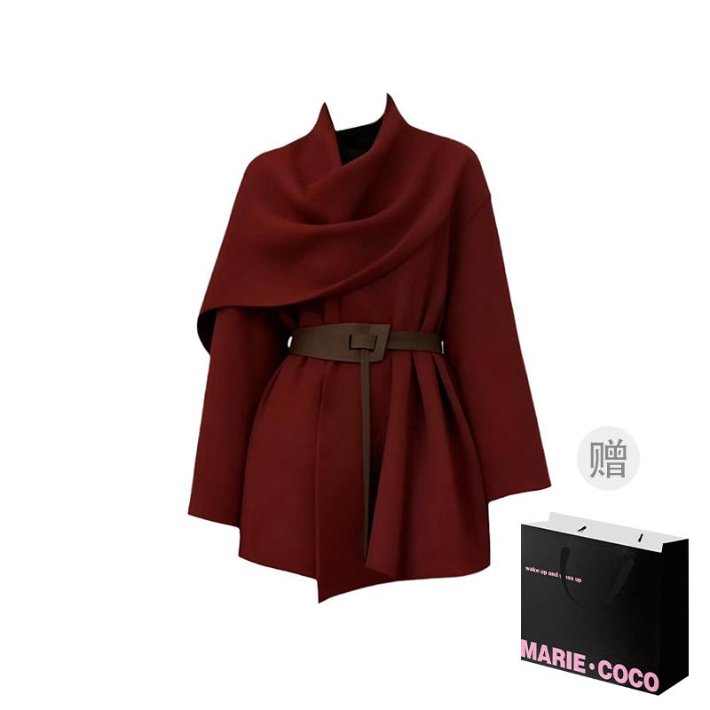 MARIE·COCO Knitwear Women's Coat Scarf Collar Moderate