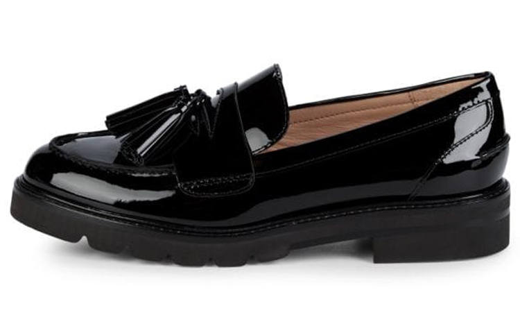 Stuart Weitzman Stuart Weitzman/SW Adrina Patent Leather Loafers Women's Black