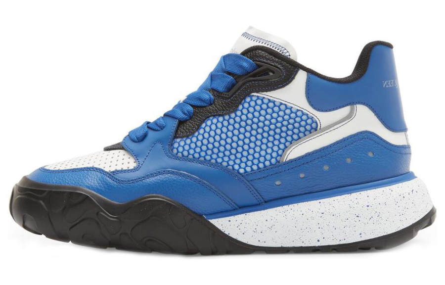 Alexander McQueen Court Trainer High top Casual Shoes Men's Ultramarine