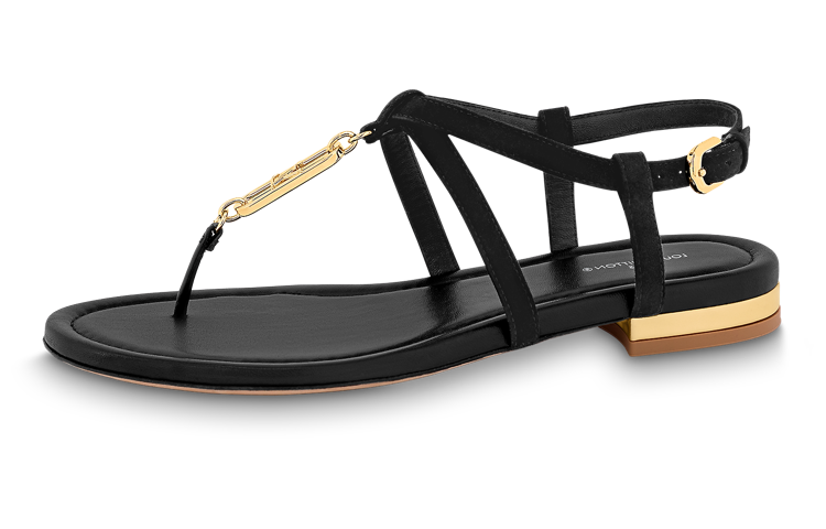 LOUIS VUITTON LOUIS VUITTON Dita One Strap Sandals Women's Black