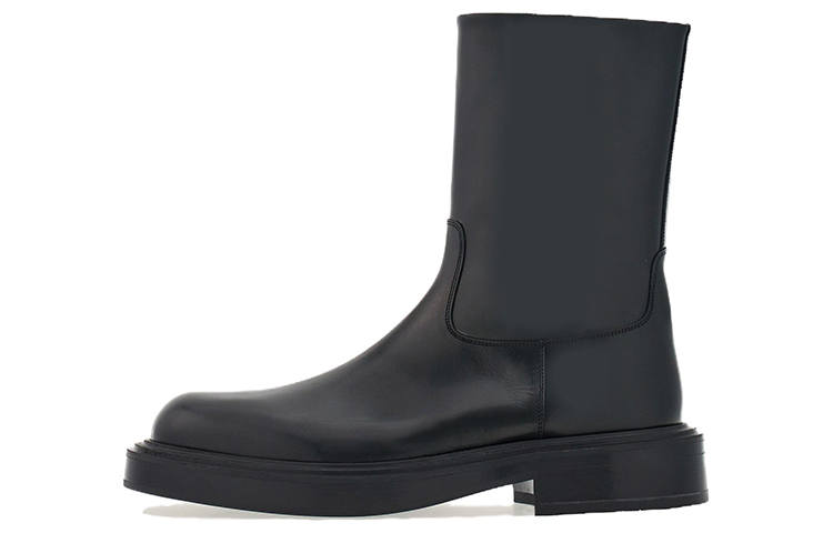 Ferragamo FERRAGAMO Panelled Patent-leather Ankle Boots