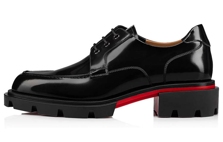 Christian Louboutin CL LUBOTING Our Georges L Leather Casual Shoes Men's Black