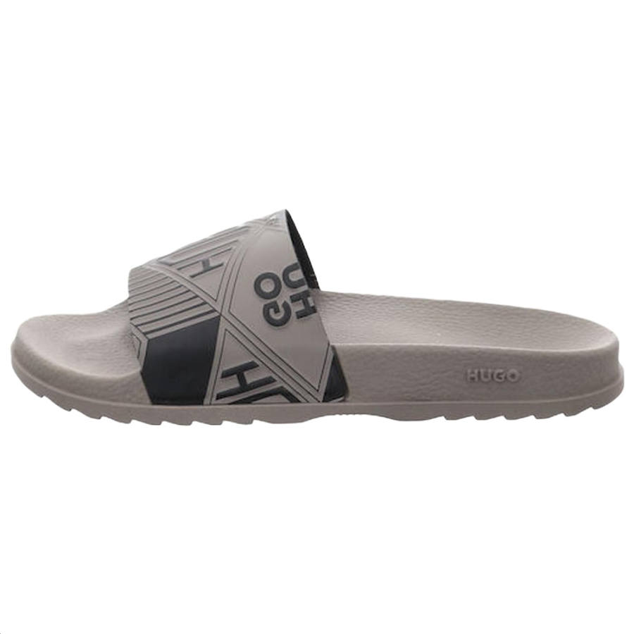 HUGO BOSS Rubber Slide Slippers Men's Brown