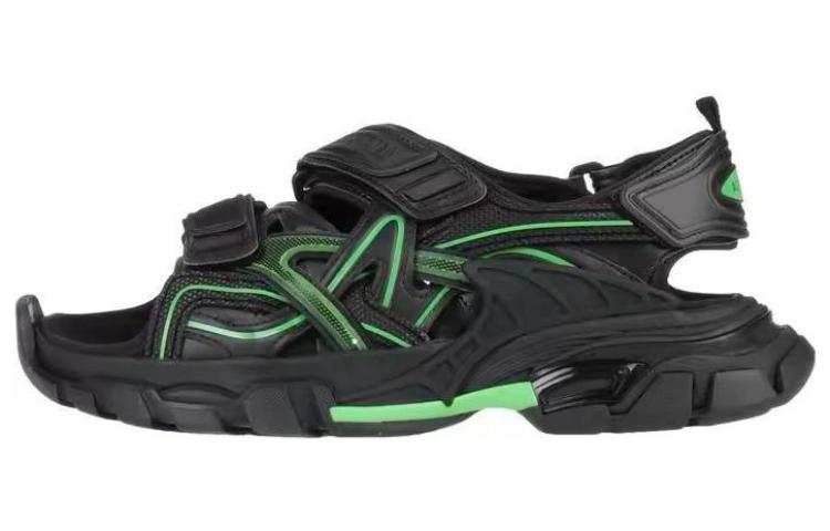 Balenciaga Track 2.0 Sandal Black Green Women's