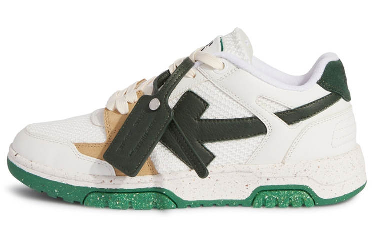 OFF-WHITE OFF WHITE Out Of Office Low Slim White Green