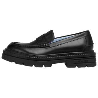 VERSACE Logo-embossed Leather Loafers