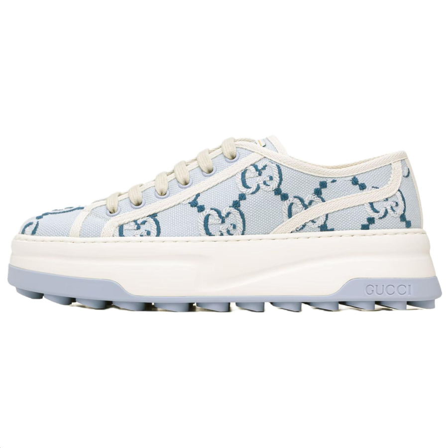 GUCCI Tennis 1977 Low top Casual Shoes Women's Blue