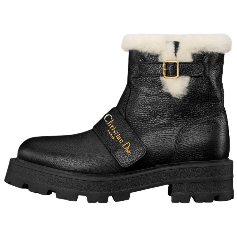 DIOR Dioralps D Quest Snow Boots 4.5cm Women's Black