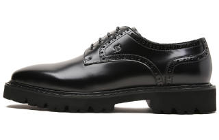 S.T.Dupont S. T.DUPONT Top Grain Cow Leather Dress Shoes Men's Black