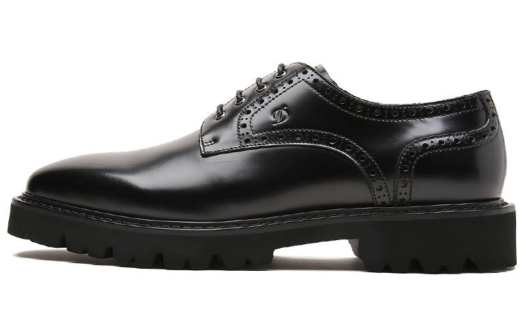 S.T.Dupont S. T.DUPONT Top Grain Cow Leather Dress Shoes Men's Black