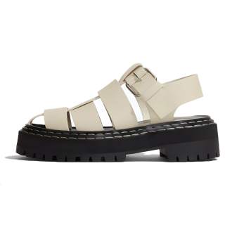 PROENZA SCHOULER Leather Roman Sandals Women's Beige