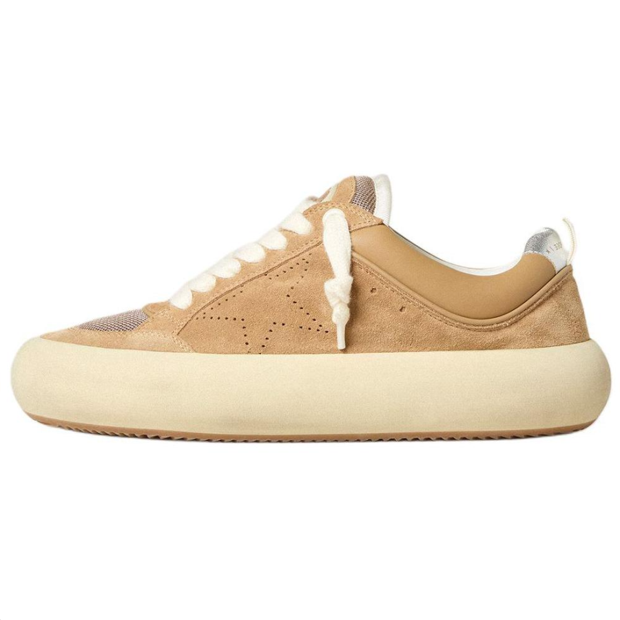 Golden Goose Space Star Low top Skateboard Shoes Men's Brown