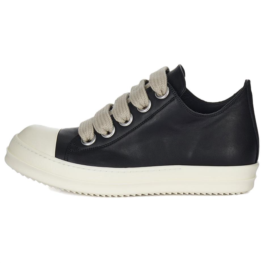 RICK OWENS RICK OWENS/RO Hollywood Jumbolaced Low top Skateboard Shoes Men's Black