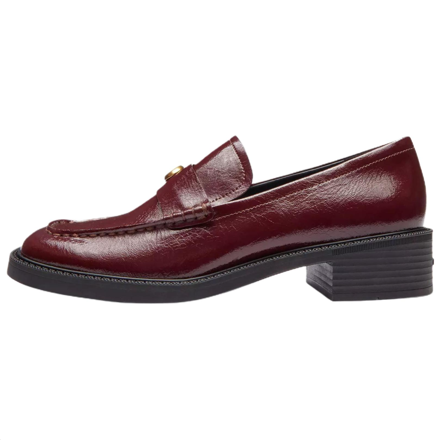 COACH COACH Penny Loafers 2.5cm Women's Red