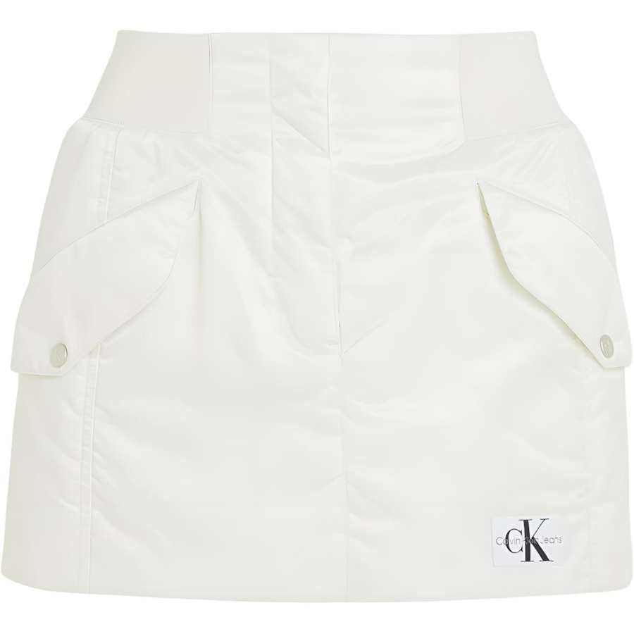 CALVIN KLEIN Casual Short Skirts Europe Version Women's Light Yellow