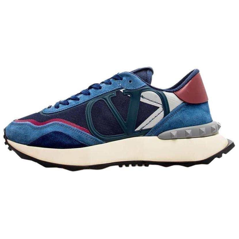 Valentino Rockstud Low top Sports Casual Shoes Men's Blue