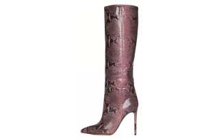 Paris Texas Leather Fashion Knee high Boots Women's Black Pink