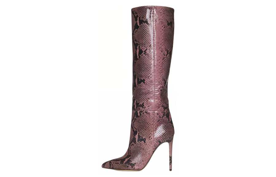 Paris Texas Leather Fashion Knee high Boots Women's Black Pink