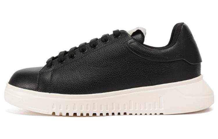 EMPORIO ARMANI Tumbled Leather Sneakers