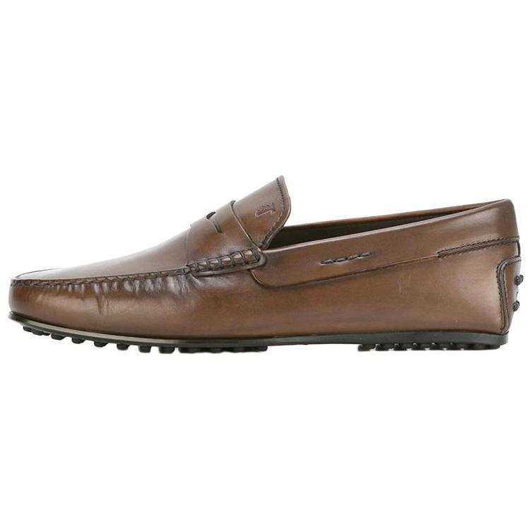TOD'S Pu Gommino Loafers Men's Umber