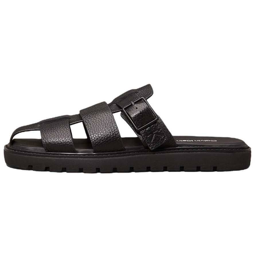 CKJ CALVIN KLEIN JEANS Closed Toe Slippers Men's Black