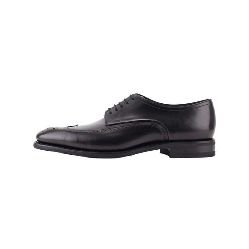 LOAKE Cow Leather Dress Shoes Men's Black/Bronze