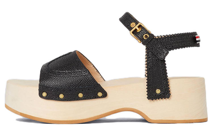 THOM BROWNE THOM BROWNE· One Strap Sandals Women's Black