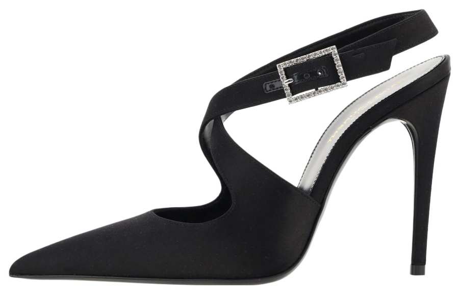 SAINT LAURENT SAINT LAURENT Spontini 110mm Satin Slingback Pumps