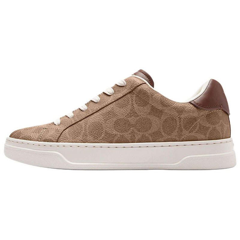 COACH Highline Leather Low top Skateboard Shoes Women's Brown