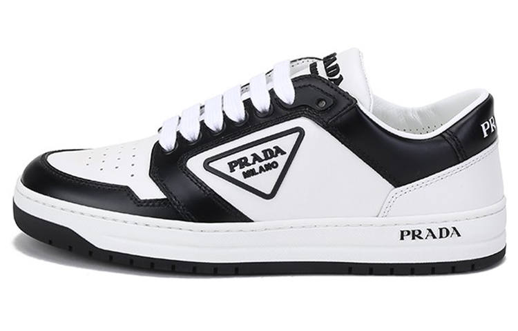 PRADA PRADA District Leather Sneakers 'White Black' Women's