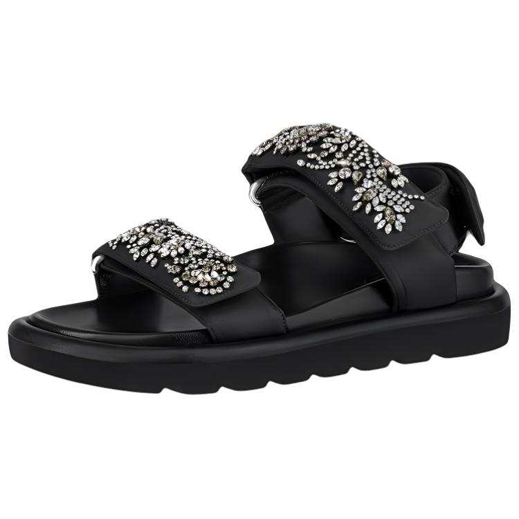 LOUIS VUITTON Pool Pillow Comfort Stylish Sandal Women's Black