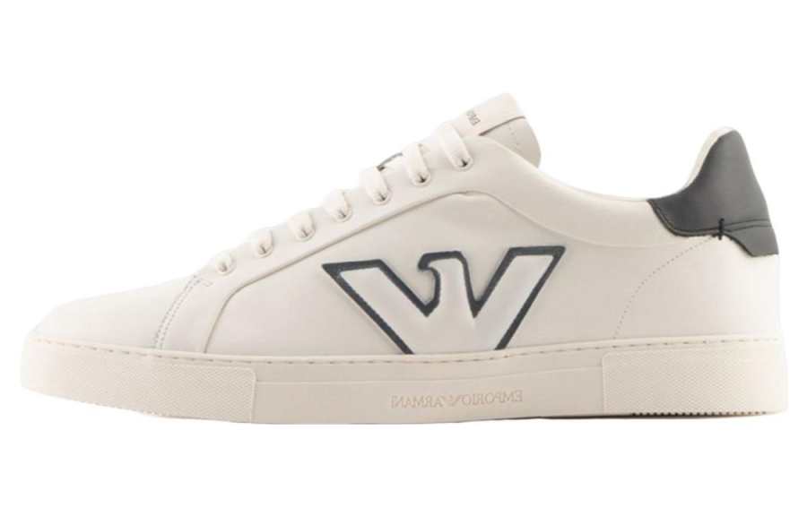 EMPORIO ARMANI Logo-patch Low-top Sneakers