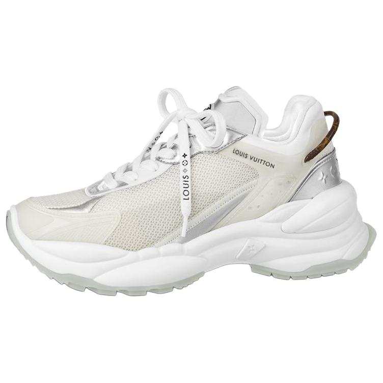 LOUIS VUITTON Run 55 Cushioning Low top Sports Casual Shoes Women's Ecru