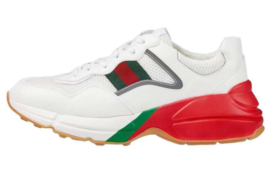 Gucci Wmns Rhyton 'White Red Green Reflective' Women's