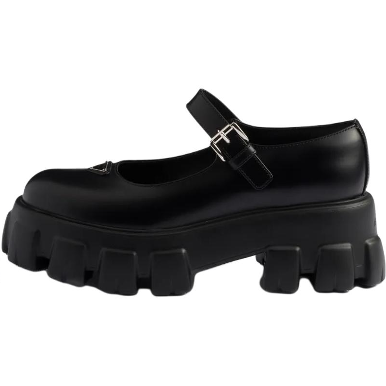 PRADA PRADA Monolith Platform Mary Jane Shoes 5.5cm Women's Black