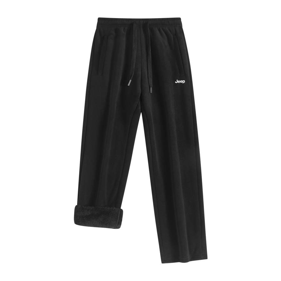 Jeep Casual Pants Unisex Thickened And Fleece Lined Cuffed Pants