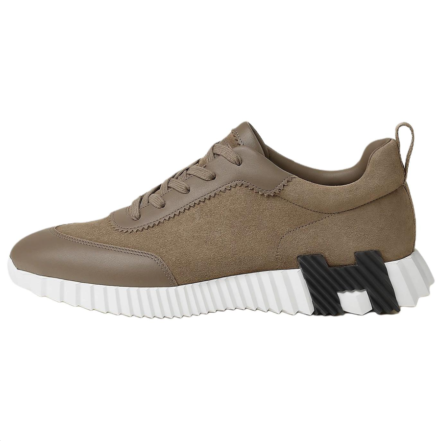 HERMES HERMES Bouncing Low top Casual Shoes Men's Dark Umber