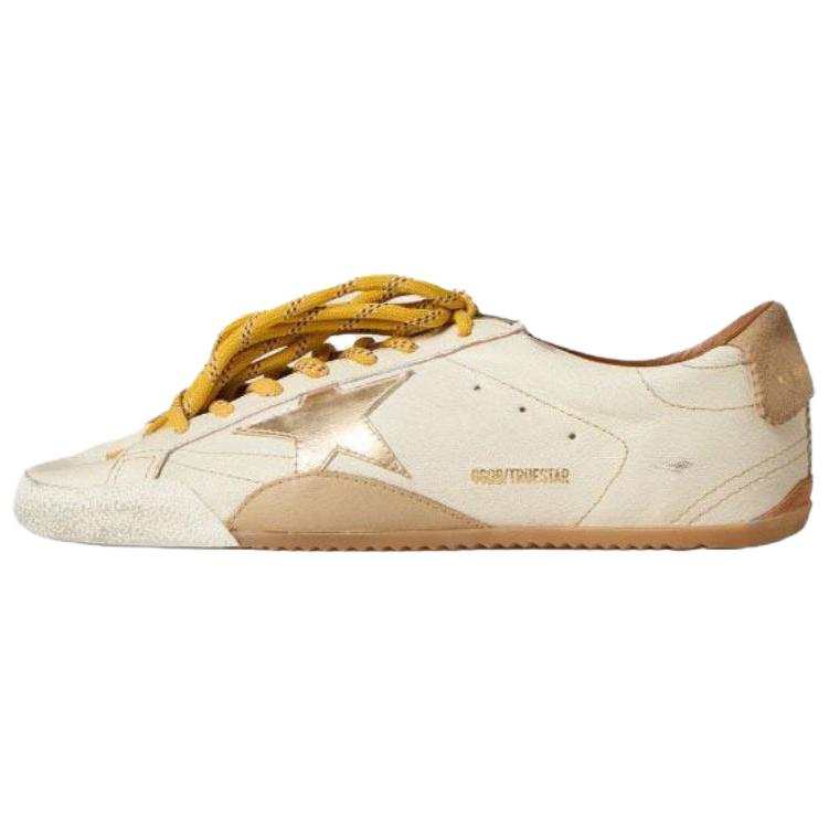Golden Goose True Star True Star Cow Leather Low top Casual Shoes Men's White