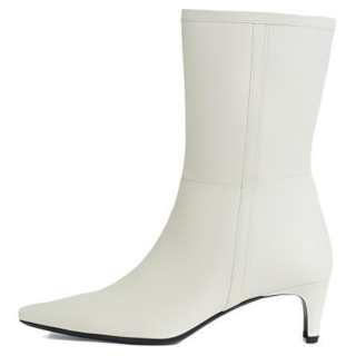 Staud Sheepskin Ankle Boots Women's Light Yellow