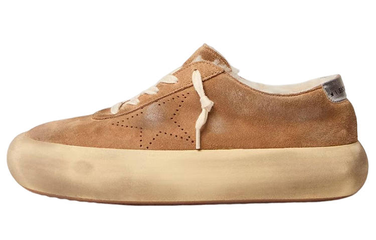 Golden Goose Space Star Low top Stylish Skateboarding Shoes Men's Brown