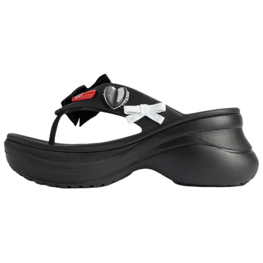 Balenciaga x Crocs Flip Flops 5cm Women's Black