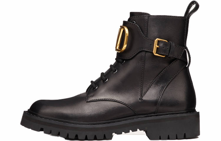 Valentino VLogo Signature Lace Up Combat Boots Women's