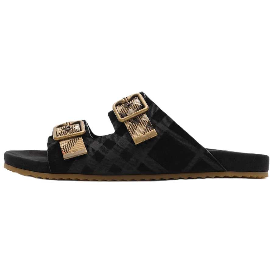 Burberry Urchin Slide Slippers Men's Black
