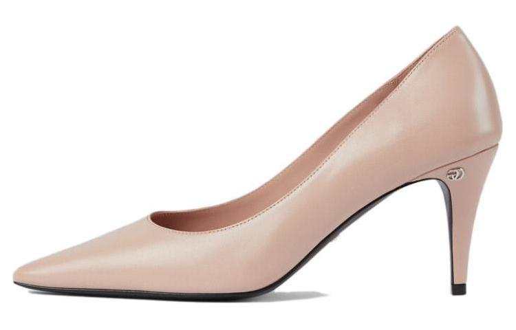 GUCCI Gg Mid heel 75mm Pump Light Pink Women's