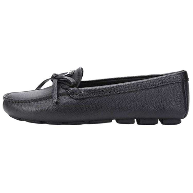 PRADA PRADA Saffiano Leather Driving Loafers 'Black' Women's