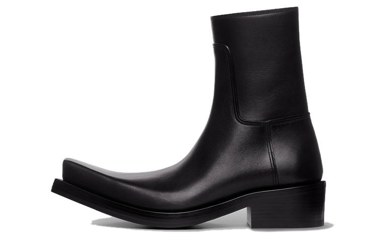 Balenciaga Santiago Booties 'Black Matte Calfskin'