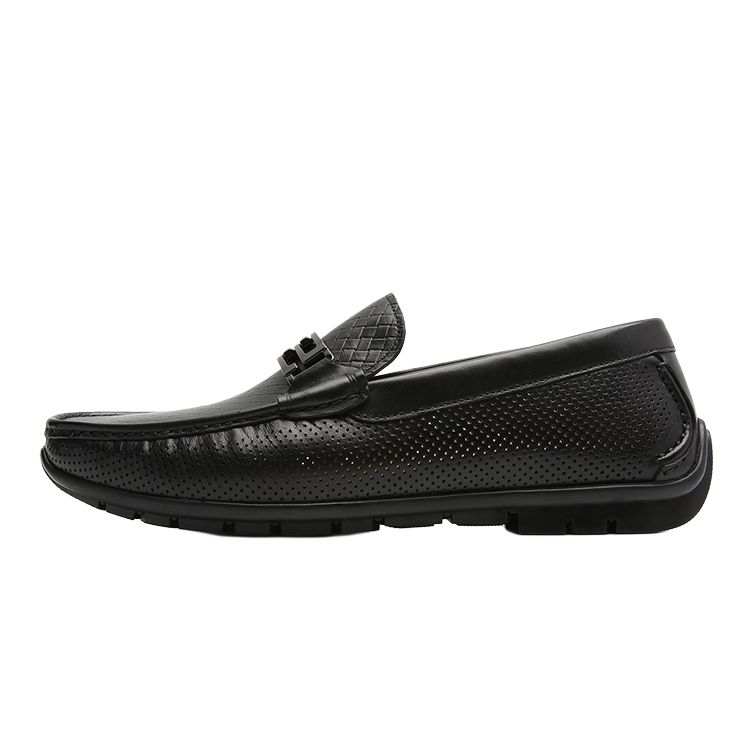 S.T.Dupont S. T.DUPONT Cow Leather Loafers Men's Black