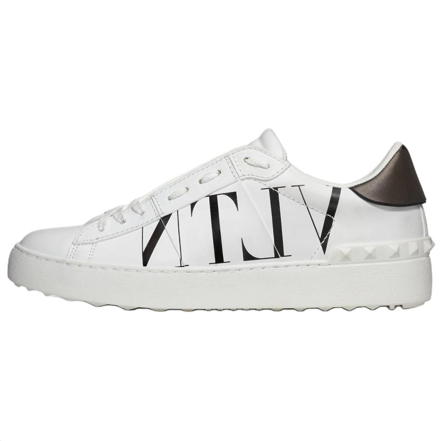 Valentino Women's Open Sneaker 'Logo Print - White'